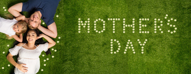Family Celebrating Mother's Day