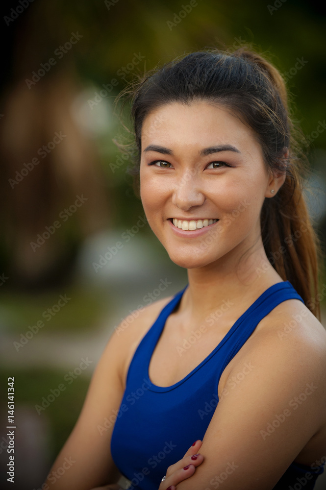 Portrait of smiling Mixed Race woman Portrait of smiling Mixed Race woman