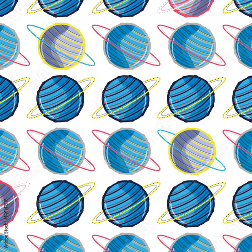 uranus planet in the galaxy space background