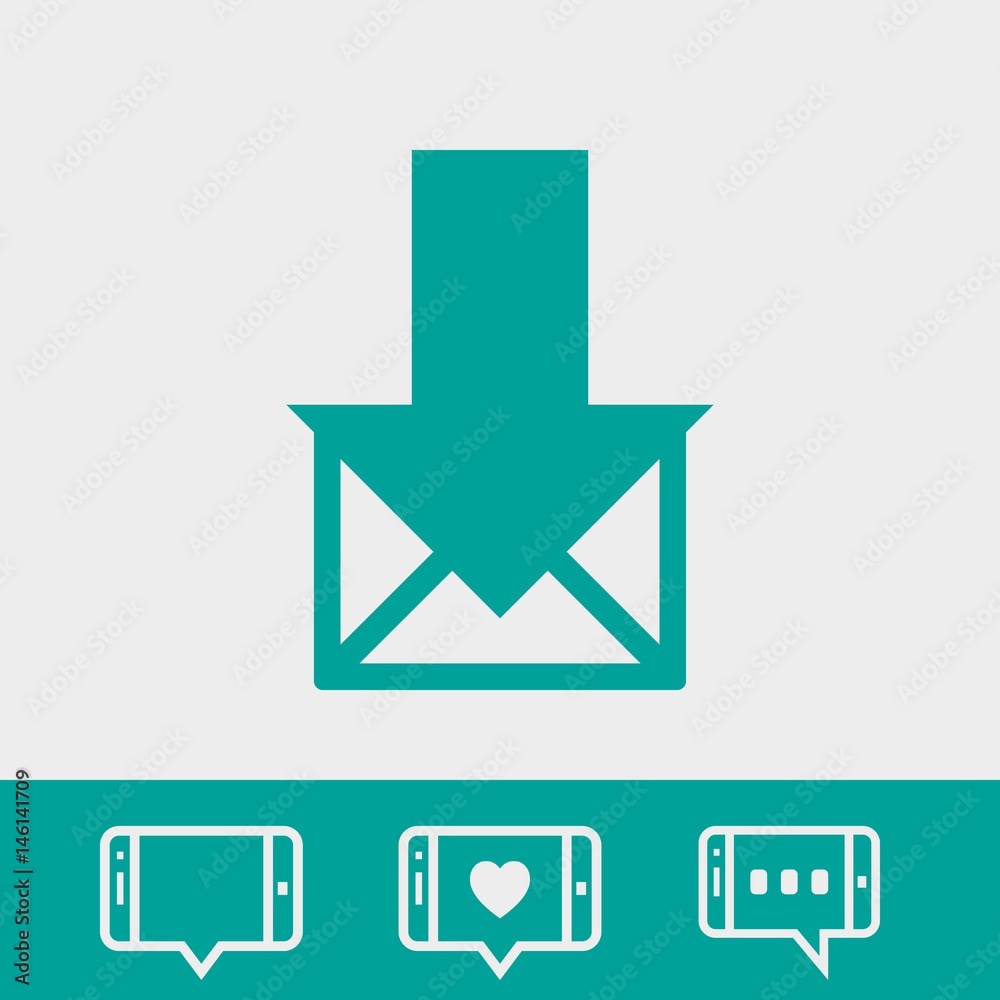 stock vector email or sms icon mobile mail sign simbol stock vector email or sms icon mobile mail sign simbol