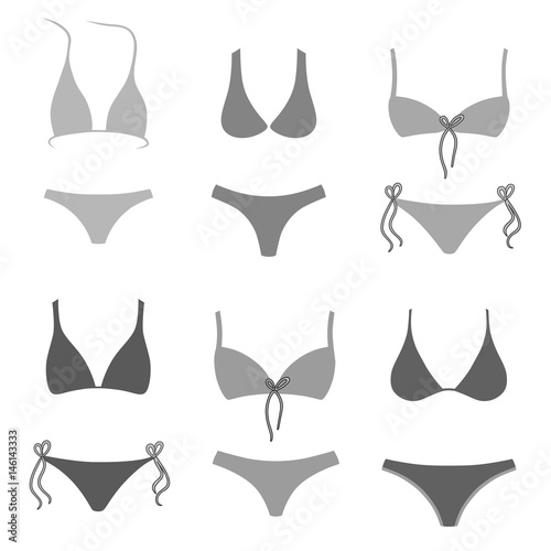 Swimsuits outlined set