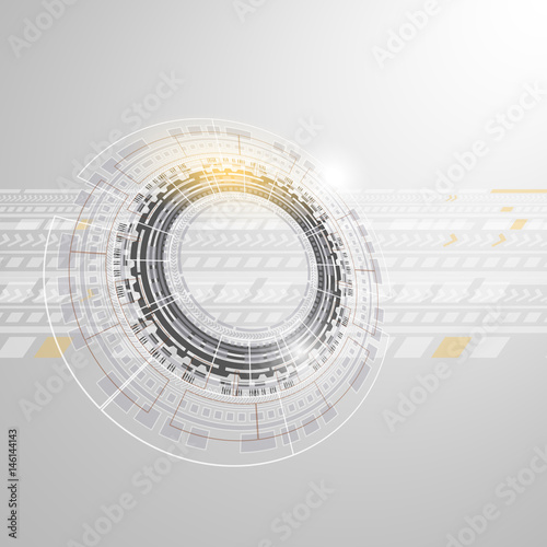 Shayni futuristic head up display abstract vector background