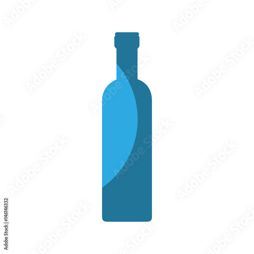 Wine bottle drink icon vector illustration graphic design