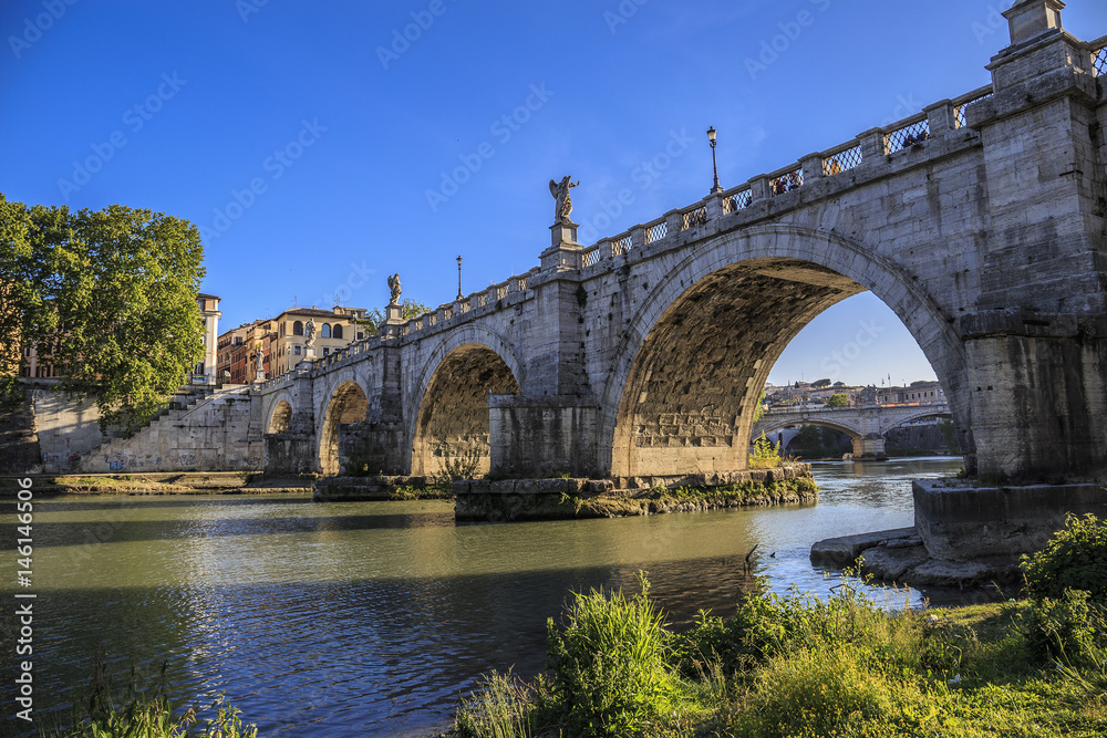 Ponte Sant'Angelo in Rome, Italy