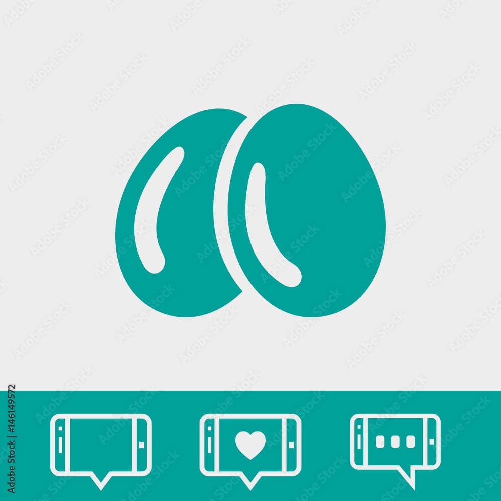 Egg icon stock vector illustration flat design Egg icon stock vector illustration flat design