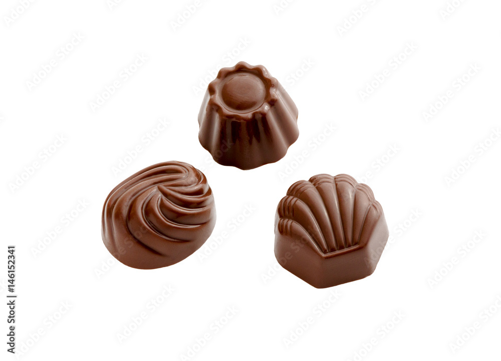 Chocolates. Chocolate candies sweets