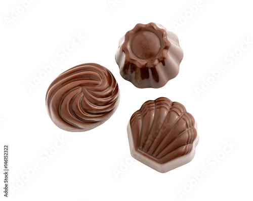 Chocolates. Chocolate candies sweets