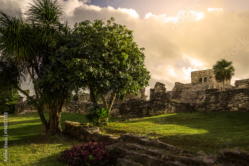 Tulum Ancient Maya Archeological Site in Yucatan Mexico