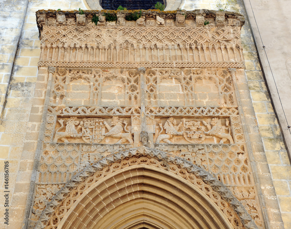 Fototapeta Okładka kościoła Matki Bożej O, Sanlúcar de Barrameda, Kadyks, Hiszpania