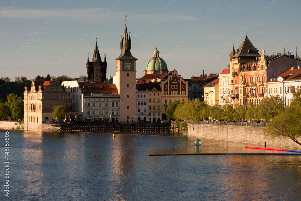 Prague panorama at golden hour Prague panorama at golden hour