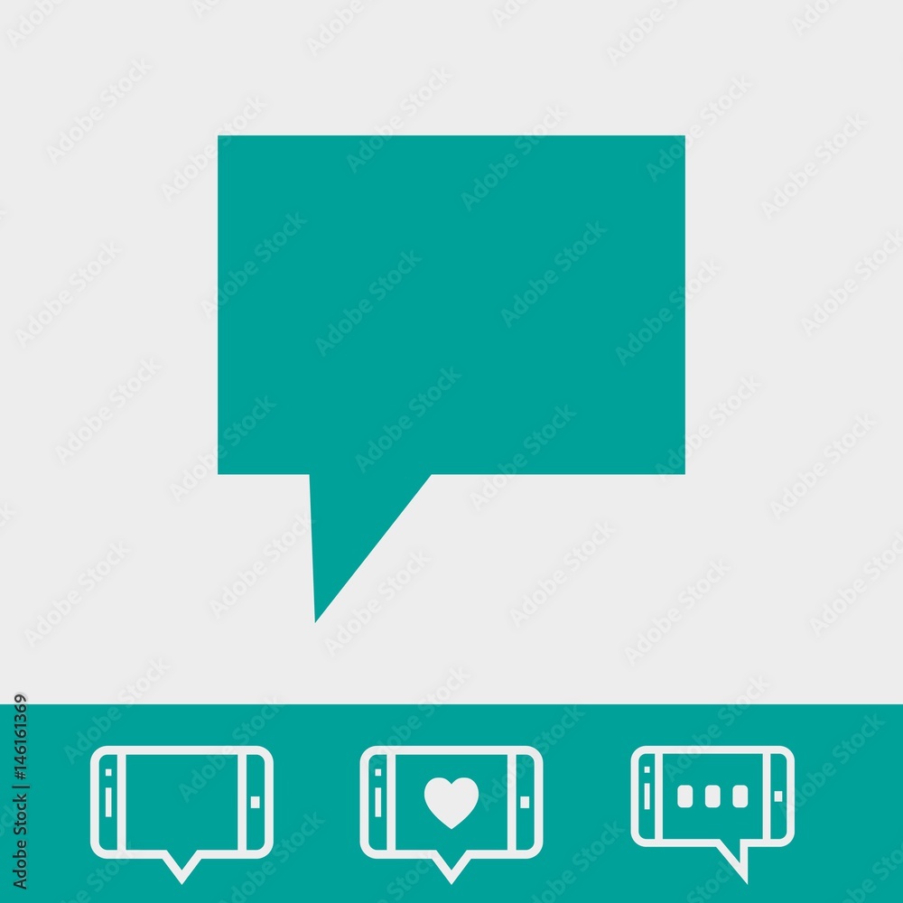 Speech Bubbles Icon. Chat pictogram icon stock vector illustration Speech Bubbles Icon. Chat pictogram icon stock vector illustration