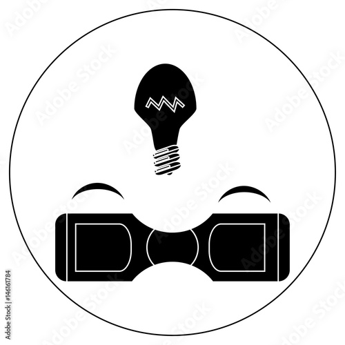 Gyroscope. Vector icons in a simple style. Element of design, interface