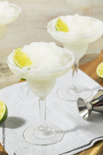 Cold Refreshing Lime Frozen Margarita photo