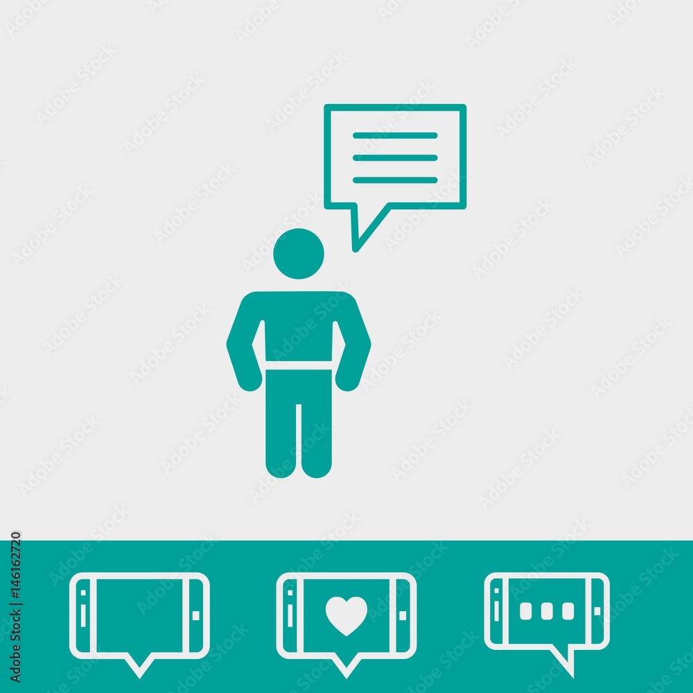 speaking of people, the chat icon stock vector illustration speaking of people, the chat icon stock vector illustration