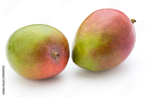 Mango fruit isolated on white background .