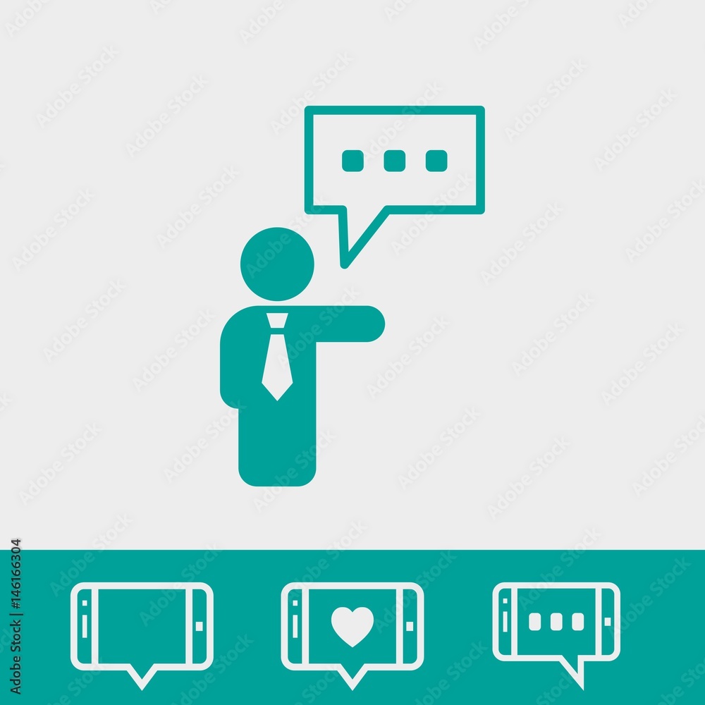 speaking of people, the chat icon stock vector illustration speaking of people, the chat icon stock vector illustration