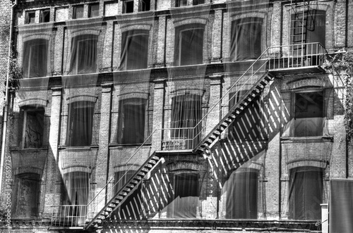 Obraz na płótnie Old textile factory w salonie