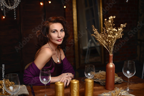 Wallpaper Mural Gorgeous woman of 50 years in the studio Torontodigital.ca