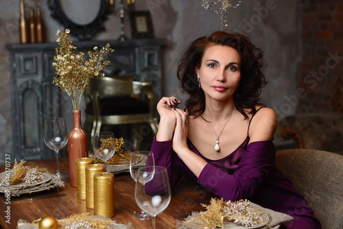 Wallpaper Mural Gorgeous woman of 50 years in the studio Torontodigital.ca