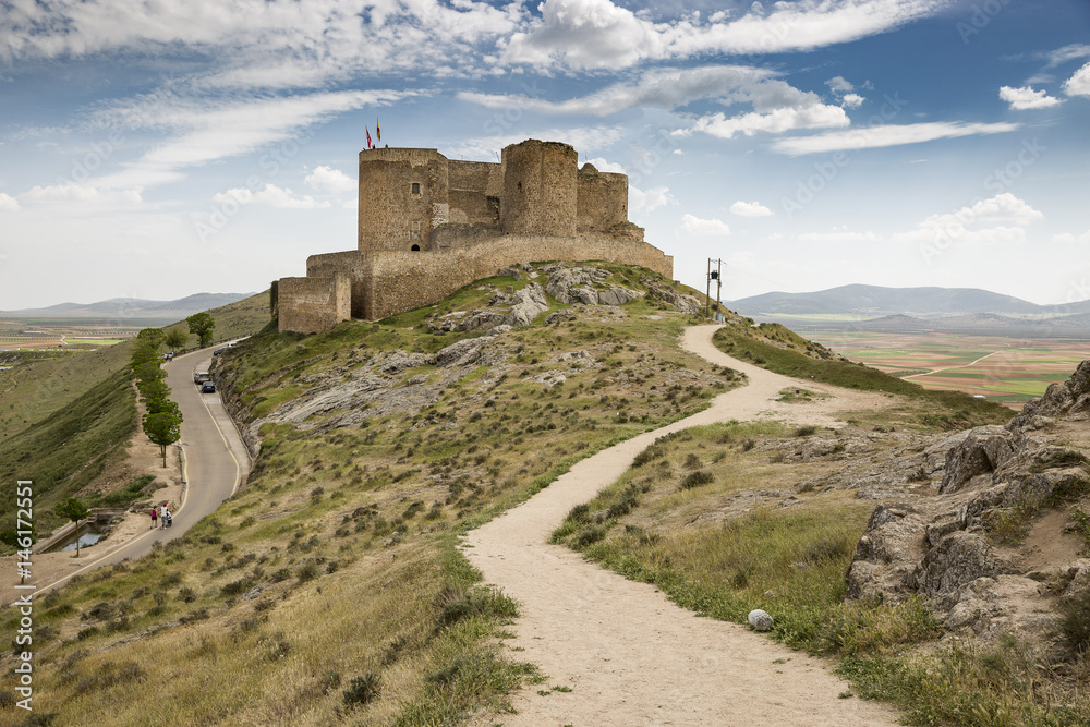 ancient castle in Consuegra, province of Toledo, Castilla-La Mancha, Spain ancient castle in Consuegra, province of Toledo, Castilla-La Mancha, Spain
