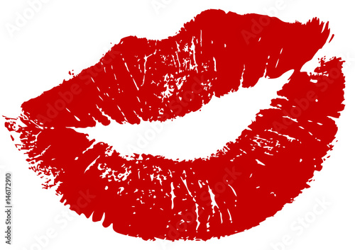 lipstick kiss