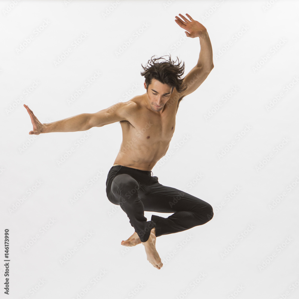 Mixed Race man ballet dancing Mixed Race man ballet dancing