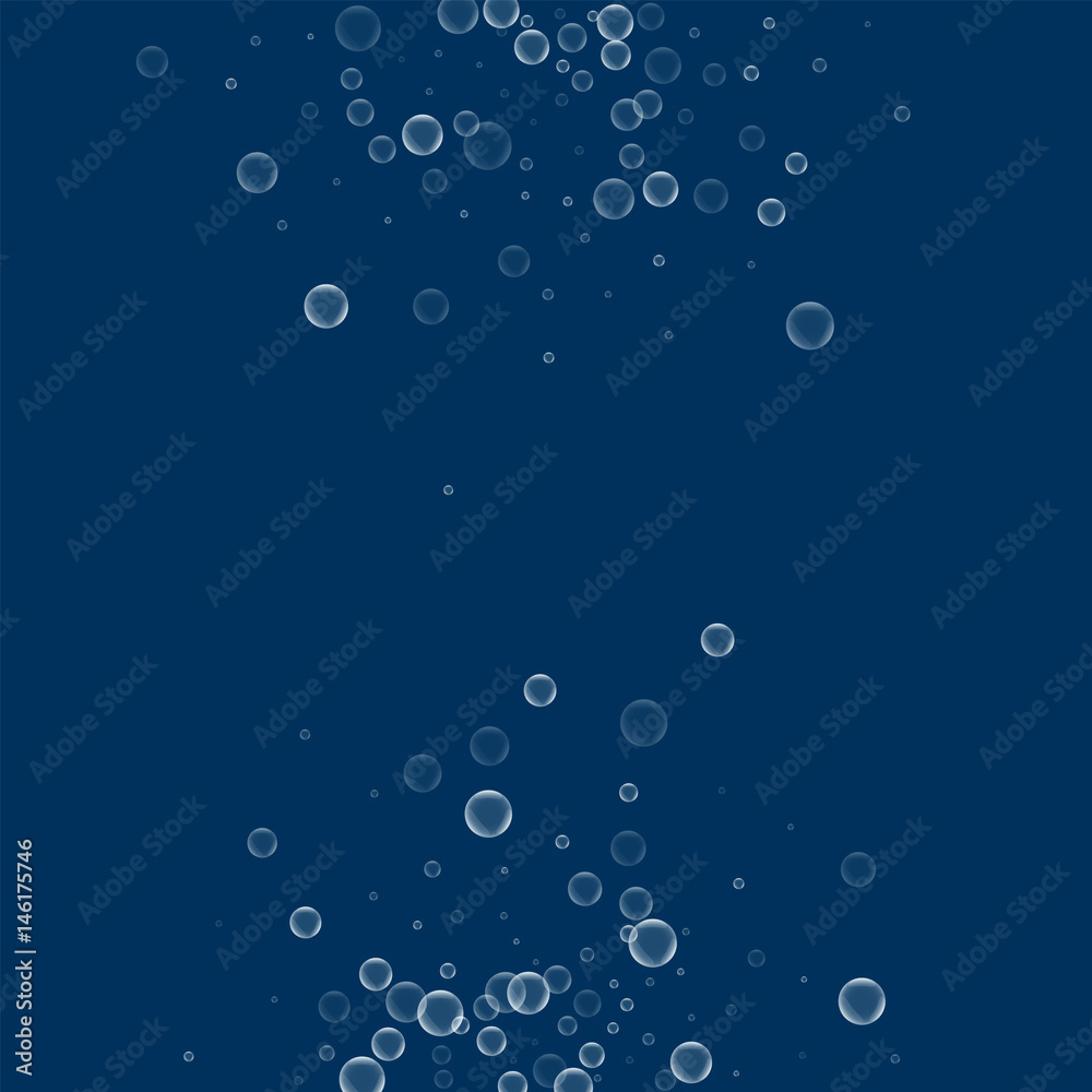 Soap bubbles. Abstract half circles with soap bubbles on deep blue background. Vector illustration. Soap bubbles. Abstract half circles with soap bubbles on deep blue background. Vector illustration.