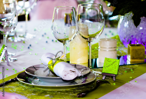 Wedding table decoration