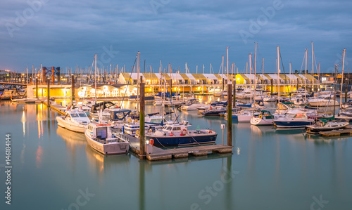 Brighton, East Sussex. England. View over the Marina