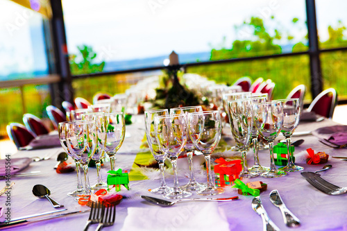 Wedding table decoration