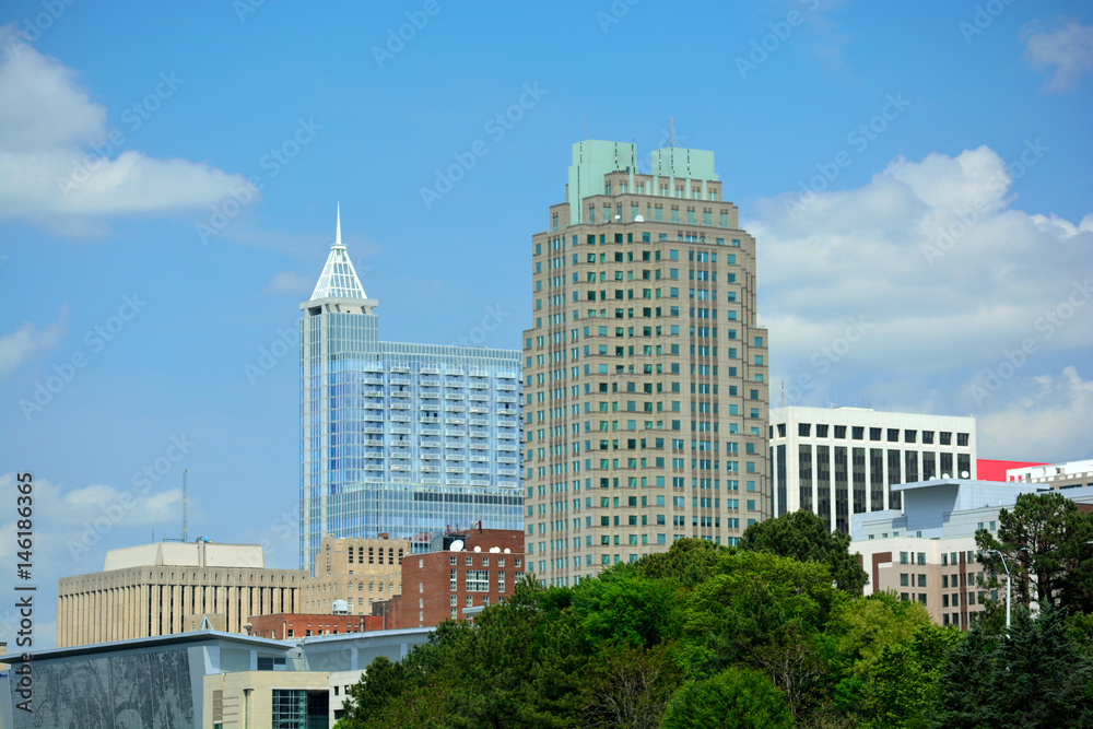 Downtown Raleigh, North Carolina Metro Building Skyline Downtown Raleigh, North Carolina Metro Building Skyline
