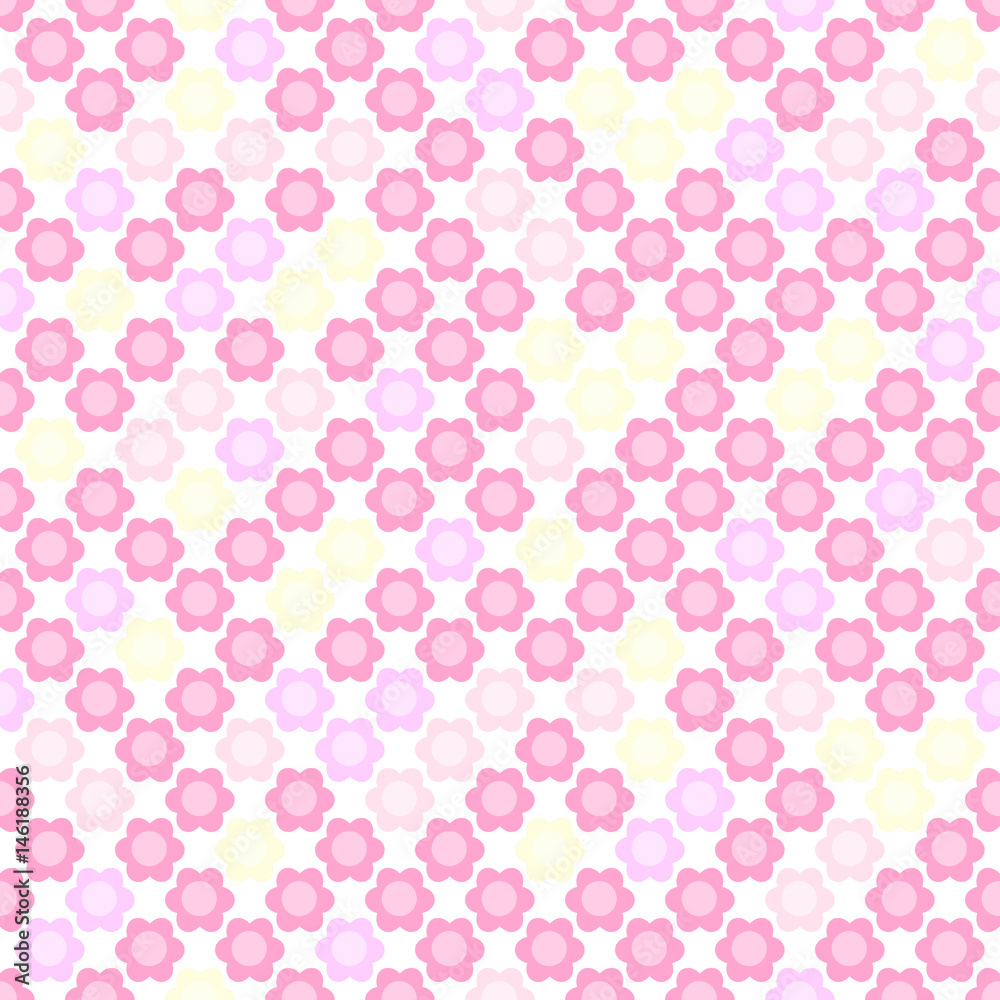 Seamless kids pattern in bright colors