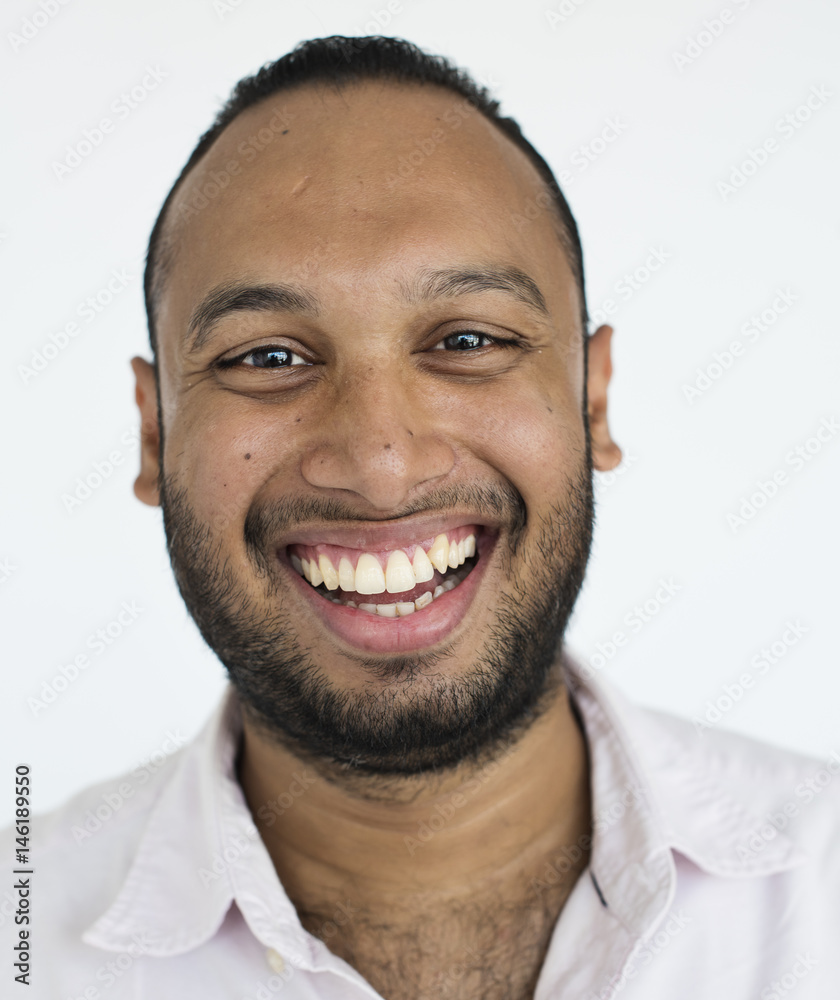 Obraz premium Man Cheerful Studio Portrait Concept