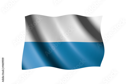 Flag of Bavaria isolated on white, 3d illustration Free Download Flag of Bavaria isolated on white, 3d illustration - GFXLoad