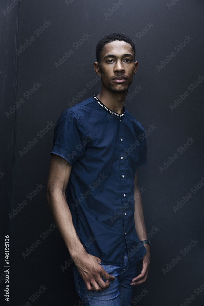 Portrait of serious Black man Portrait of serious Black man