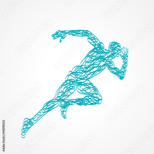 silhouette coureur