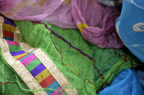 Foulards traditionnels indiens en vrac photo