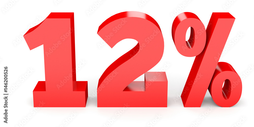 Twelve percent off. Discount 12 %. Twelve percent off. Discount 12 %.