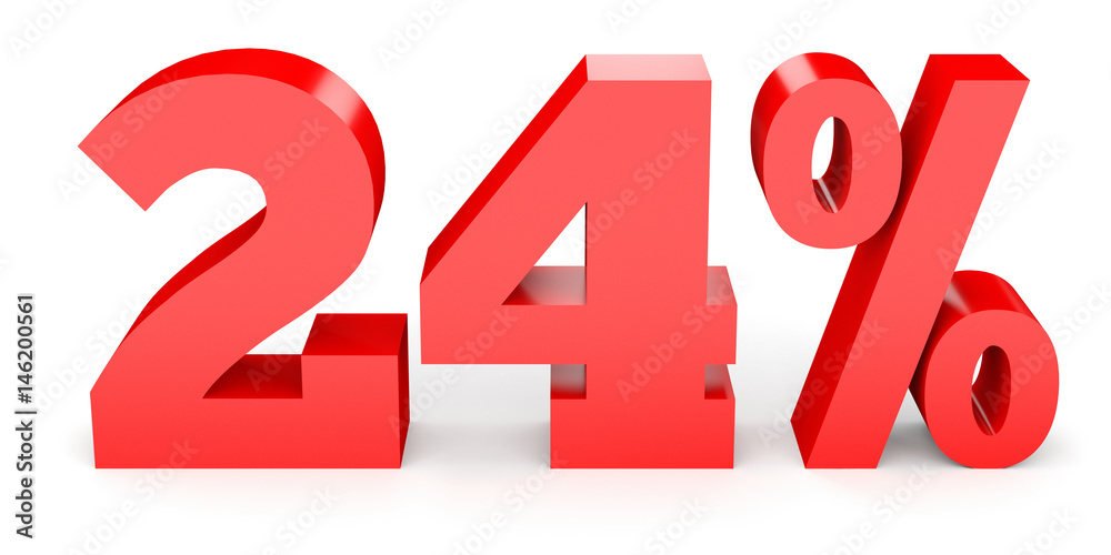 Twenty four percent off. Discount 24 %. Twenty four percent off. Discount 24 %.