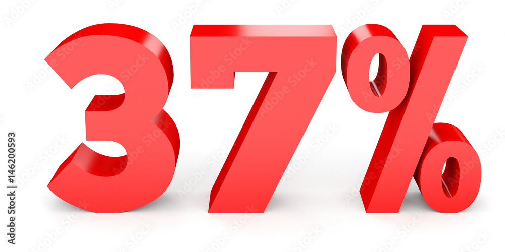 Thirty seven percent off. Discount 37 %.
