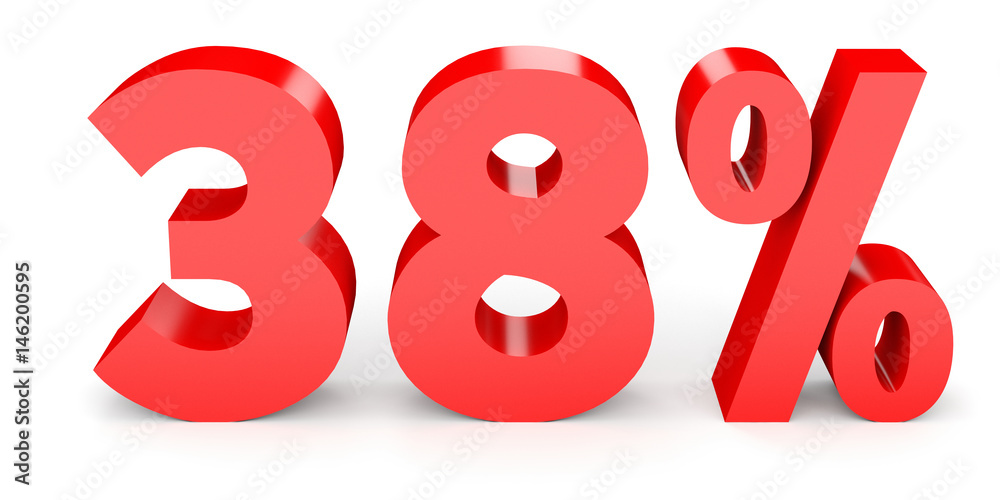 Thirty eight percent off. Discount 38 %. Thirty eight percent off. Discount 38 %.