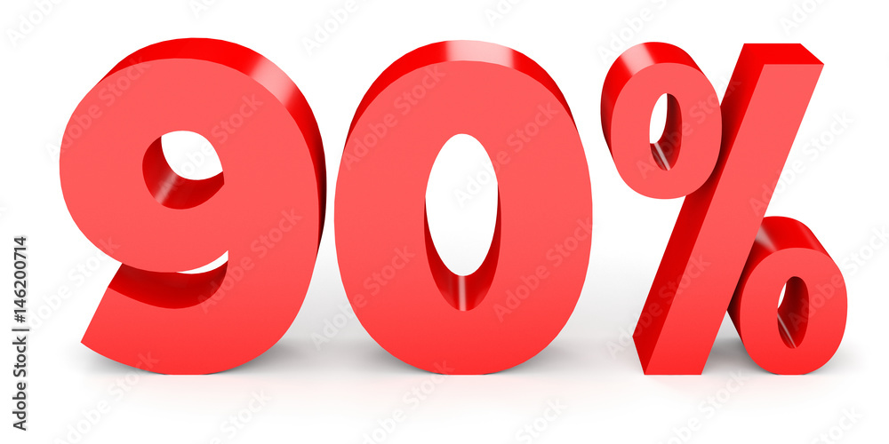 Ninety percent off. Discount 90 %. Ninety percent off. Discount 90 %.