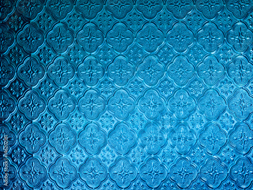 Blue glass background, Decoration Interior