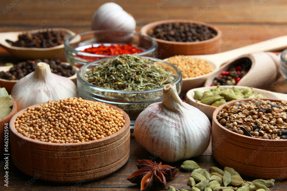 Set of different spices Set of different spices