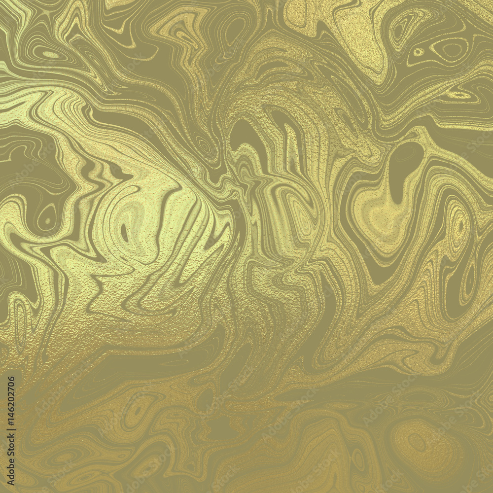 Gold psychedelic background