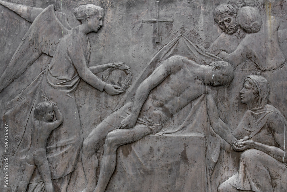 Bas-relief depicting Death