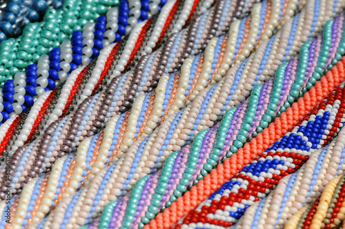 Background from multi-colored beads