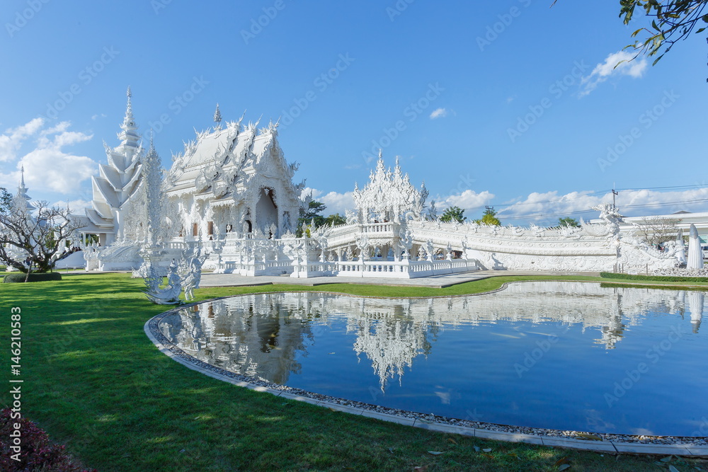 Wat Rong Khun , temple, buddhist temple of Thailand.