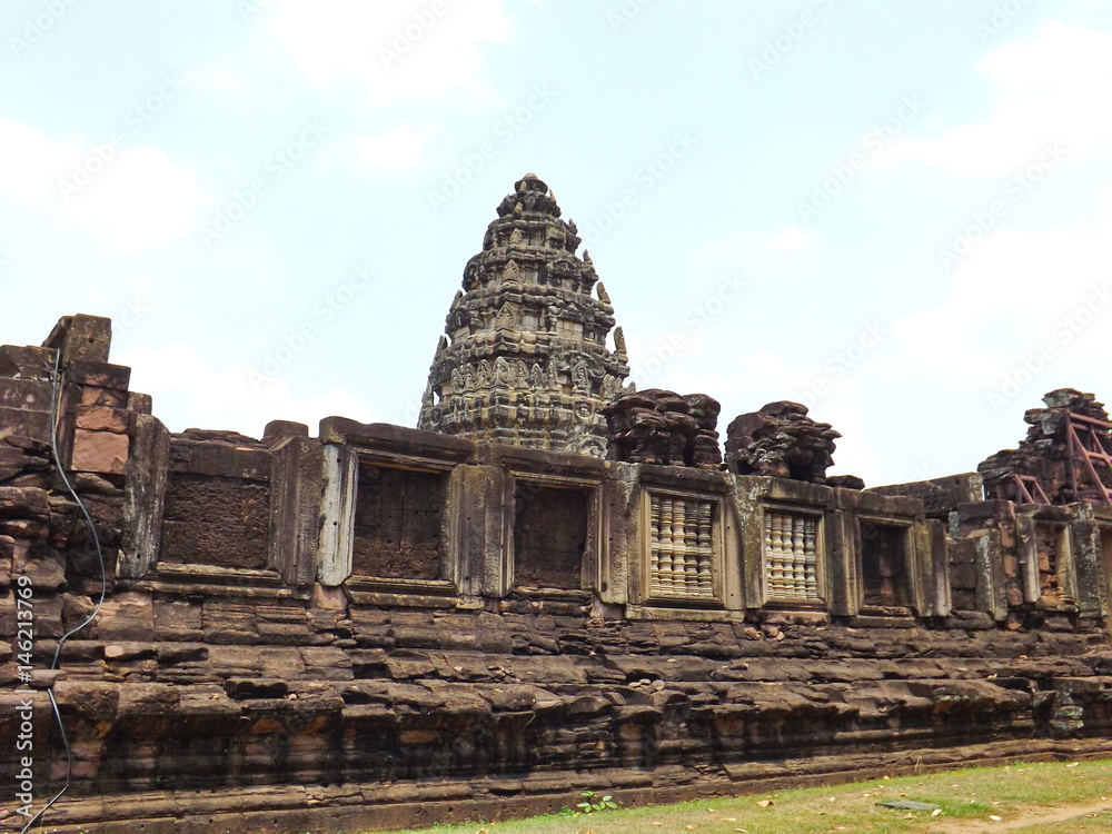 Phi mai castle , historical park and ancient castle Nakhon Ratchasima  thailand