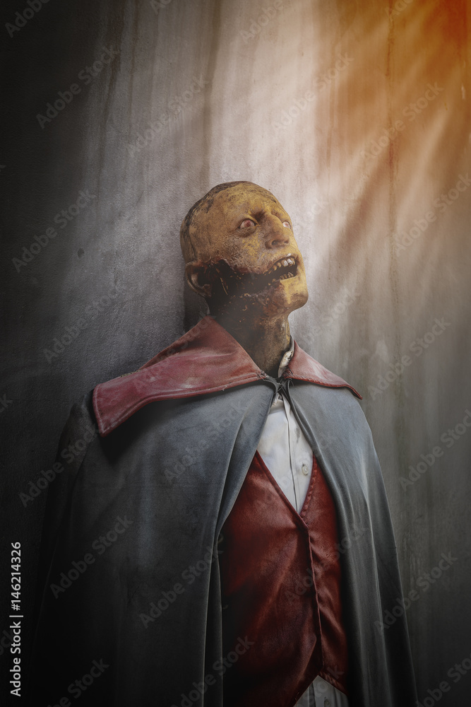 Naklejka premium Halloween ghost puppet